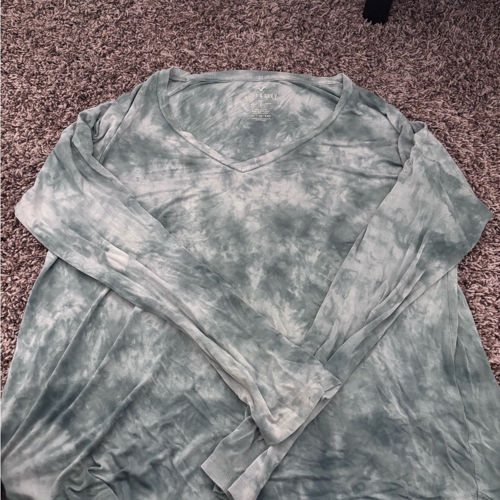 American Eagle Outfitters Tie-Dye Long Sleeve Tee